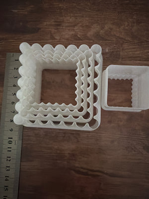 Pre loved plastic double sided square cutter