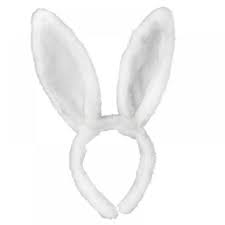 Bunny ears alice band White