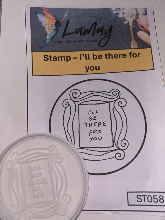 ST058 Cupcake Stamp and Cutter I'll be There for you