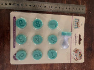 Pre loved number stamp