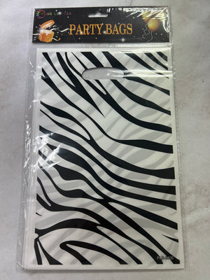 Party Loot Bags Zebra 10pcs