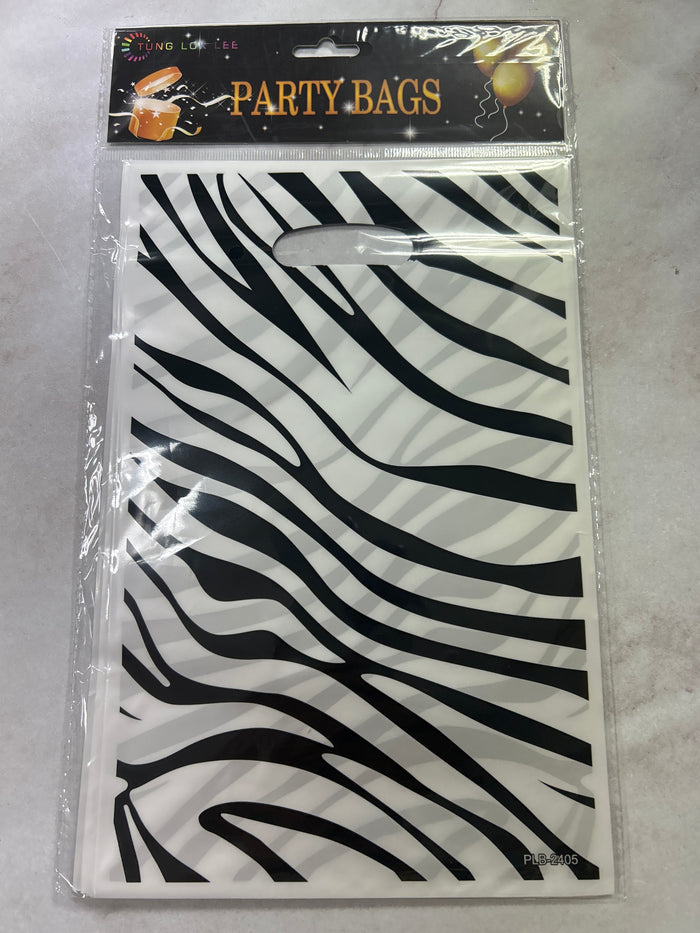 Party Loot Bags Zebra 10pcs