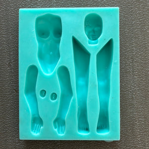 Silicone mould body (face is damaged)
