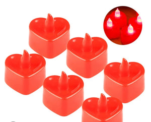 1pc Valentine LED Heart Candle