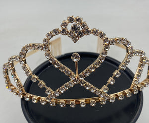 Diamante gold Tiara Perfect For Cake Topper
