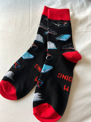 Reading Book Socks