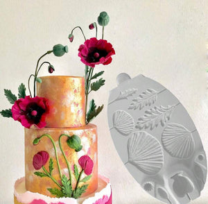 Silicone Mould Poppy Flower Veiner