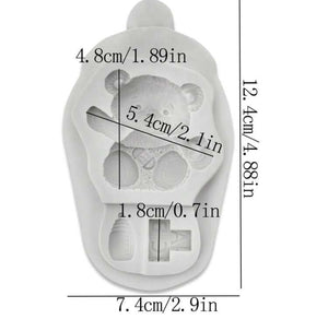 Silicone Mould Teddy Block Bottle