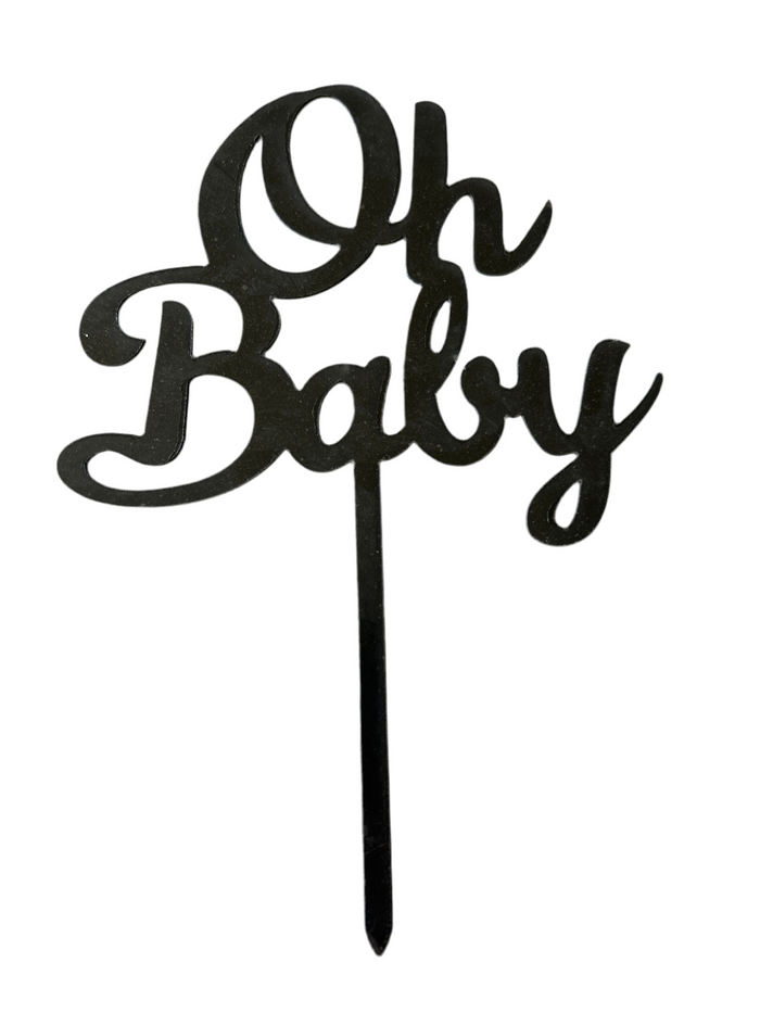 Nr420 Acrylic Cake Topper Oh Baby