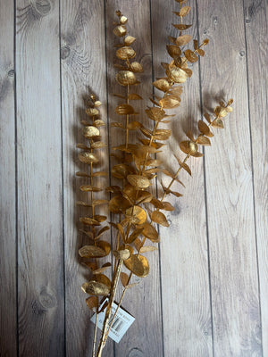 Artificial Eucalyptus Stem Gold