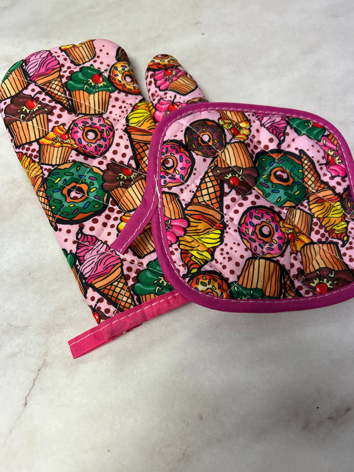 Fabric Oven Mitt