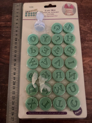 Pre loved alphabet stamp
