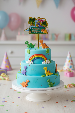 Nr46 Acrylic Cake Topper Dino