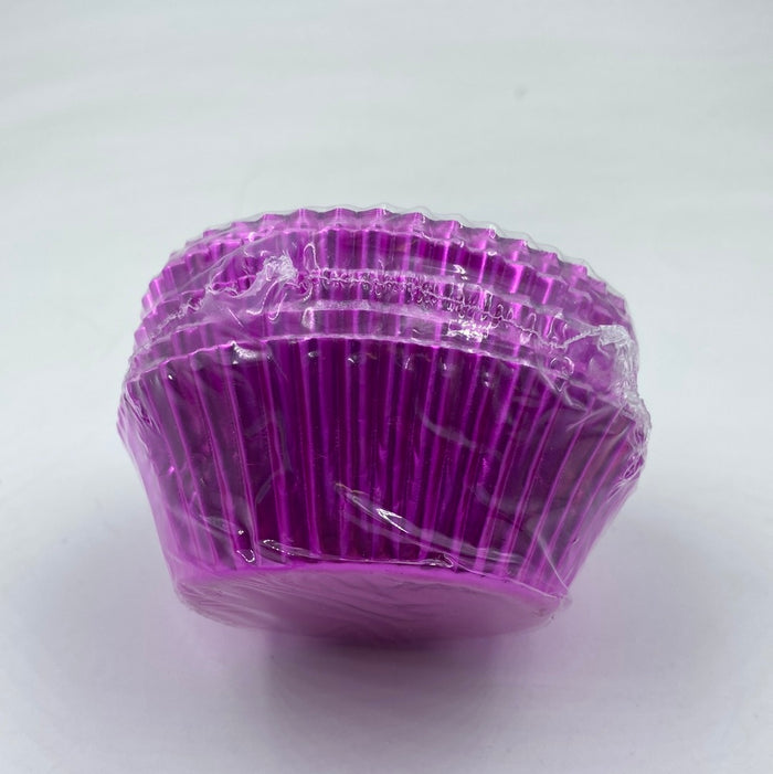 Pink  Metalic Cupcake Wrapper 100pc