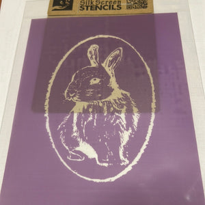 Silk Screen Stencil Bunny