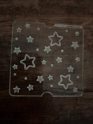Pre loved impression tile 8x8cm star