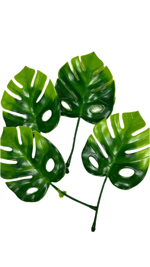 4pc Artificial Plastic Tropical Leave