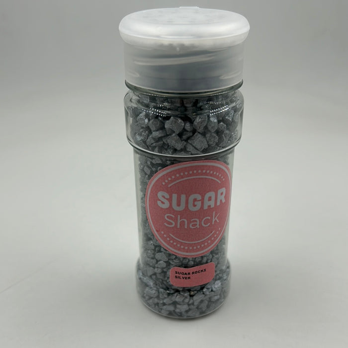 Sugar Shack Sugar Rock Crystal Metalic Silver 100g