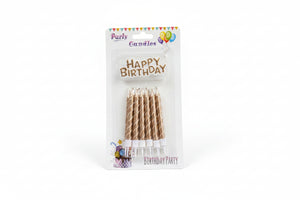 Twisted  Birthday Candles Rose Gold