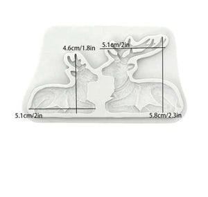 Silicone Mould Deer Christmas