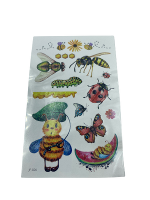 JF-026 Tattoo Stickers Insects