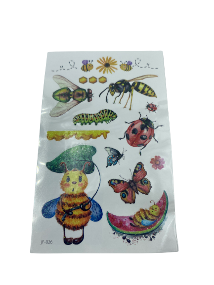 JF-026 Tattoo Stickers Insects