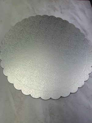 Cake Board Base Silver 35cm