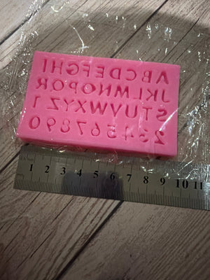 Pre loved mould alphabet