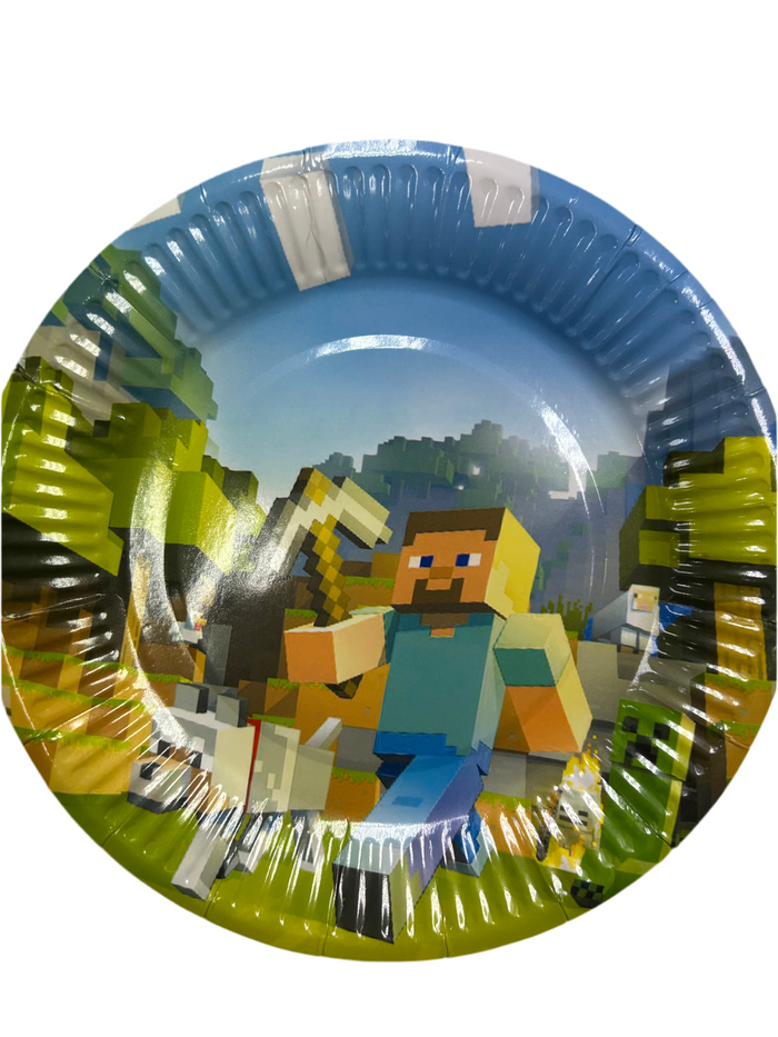 Minecraft Paper Plates Small 18cm