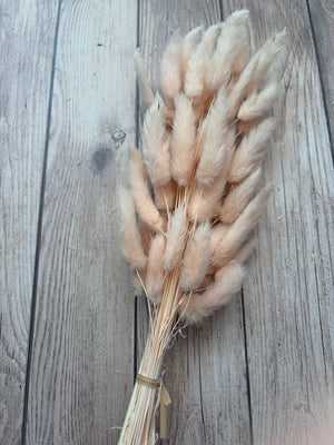 30pc Peachy Pink Bunny Tails