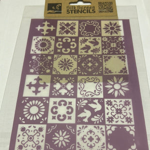 Silk Screen Stencil Tiles