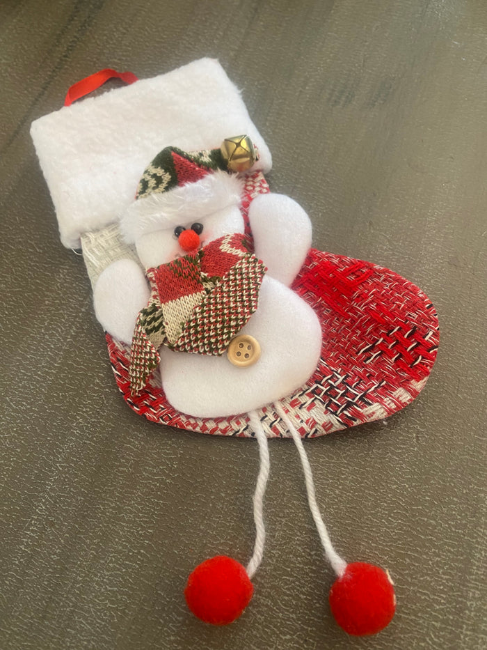 Christmas Stocking Snowman 18cm