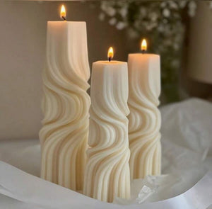 Silicone Mould Drape Candle