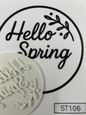 ST106 Cupcake Stamp Hallo Spring