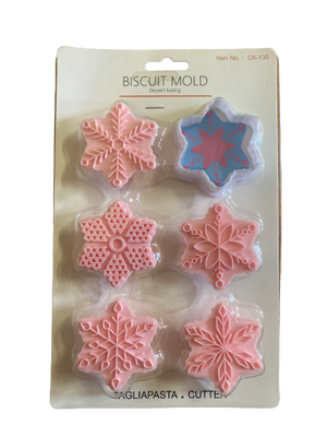 CK-130 Snowflake Plastic Cookie Cutters
