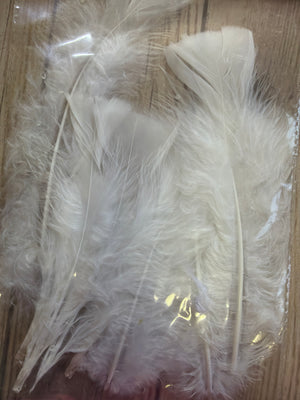 8pc White Feathers