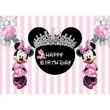 Cloth Party Backdrop 1mx1.5m Minnie Mouse