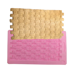 Silicone mould Basket Weave