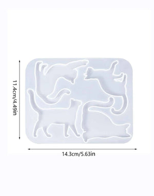 Silicone Mould Resin Cats