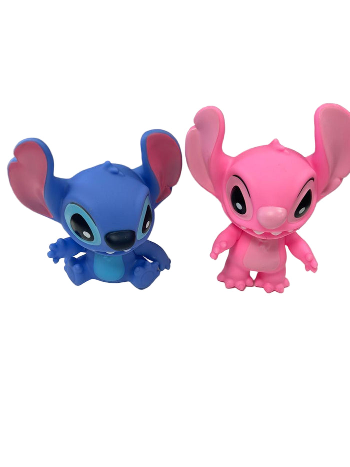 Stitch and Angle Plastic Figurines Cake Topper