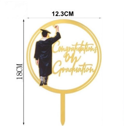 Nr461 Congratulations Acrylic Cake Topper