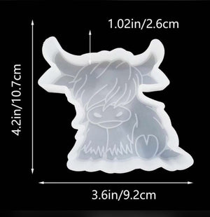 Silicone Mould Resin Cow