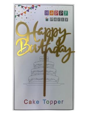 (27) Bundle Deal Acrylic Cake Topper Happy Birthday x10