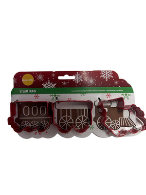3pc Metal Cutter Christmas Train