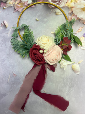 Artificial  Flower with Metal Ring