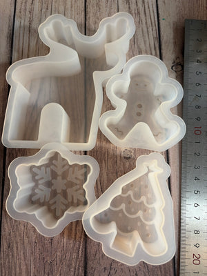 Pre loved soap mould Christmas set