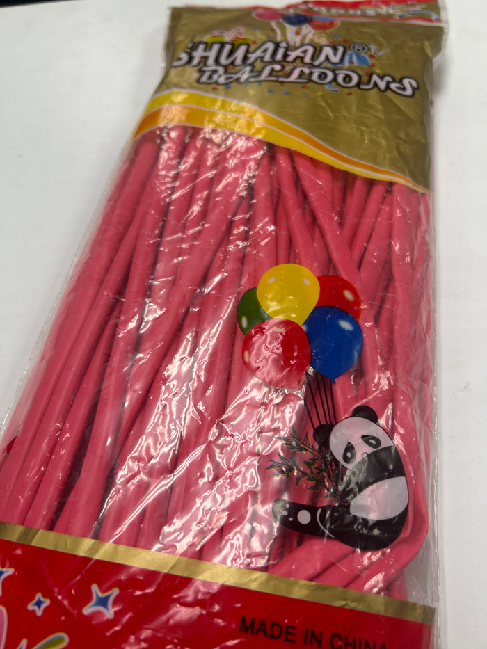 100pc Long Balloon Watermelon