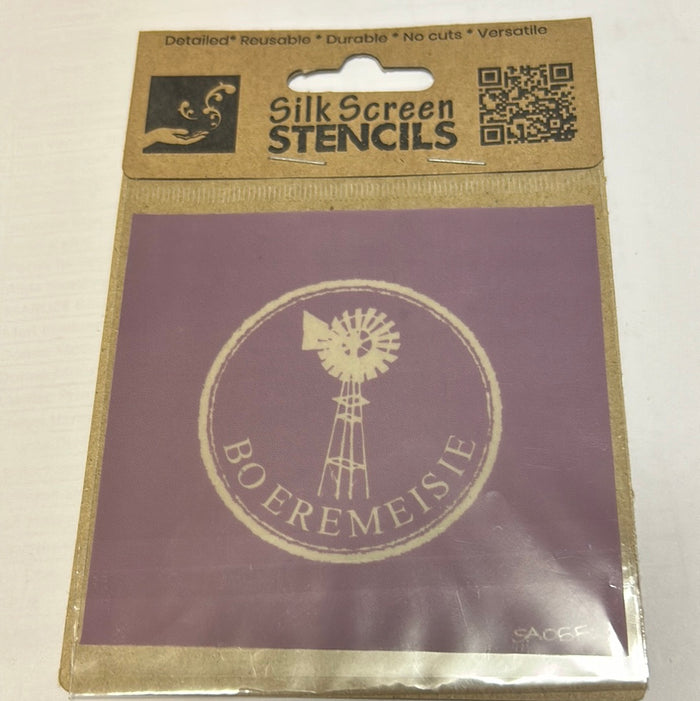 Silk Screen Stencil Boeremeisie