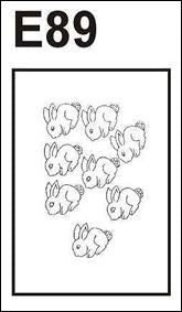 E89 Hard Plastic Chocolate Mould Easter Bunny