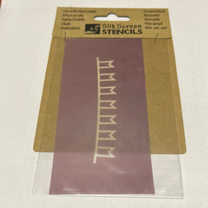 Silk Screen Stencil Divider Flags Bunting